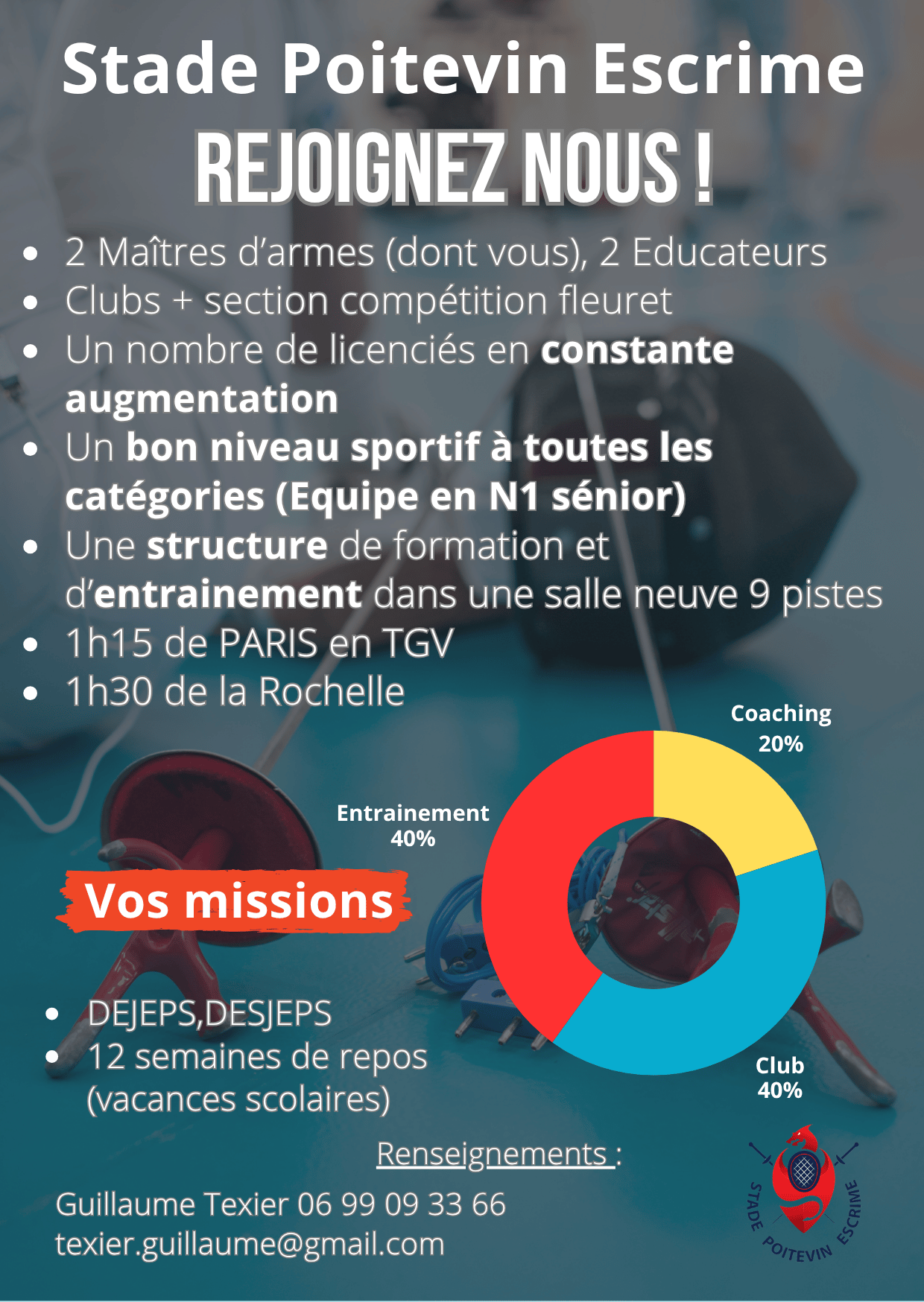 Annonce emploi Stade Poitevin Escrime 2